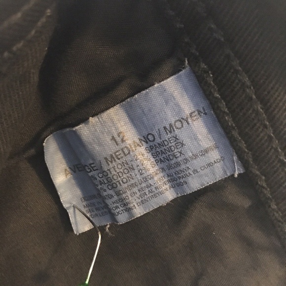 Gloria Vanderbilt Straight Womens Size 12 Black Denim High Rise Jean 32x30 - Picture 9 of 10